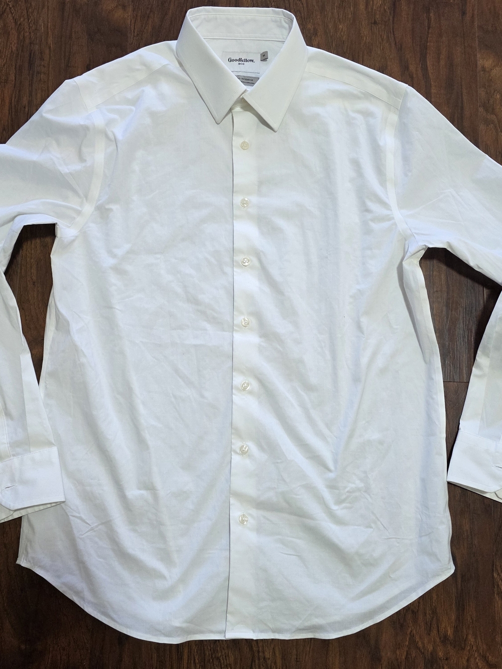 Goodfellow & Co Men's White Dress Shirt - Classic Fit Size M